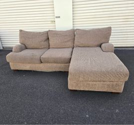 Brown Sectional Couch (WILL DELIVER)