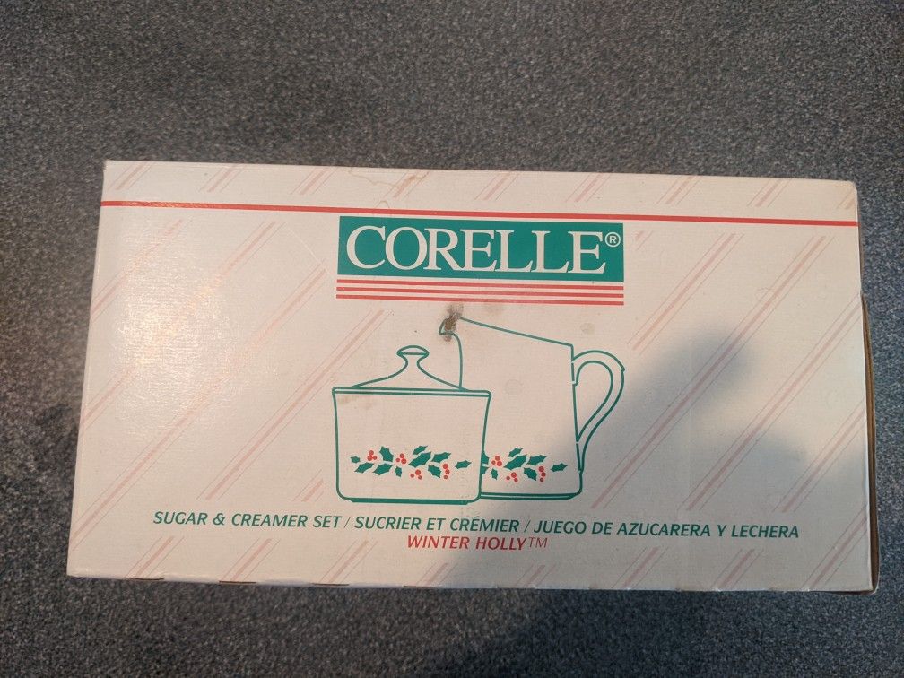 Vintage Corelle Cream & Sugar Set