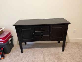 Black Wood Sideboard Console Cabinet
