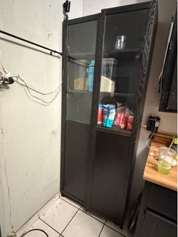 Ikea black cabinet