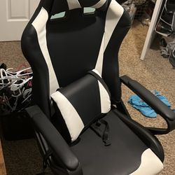 Gaming Chair Black And White 