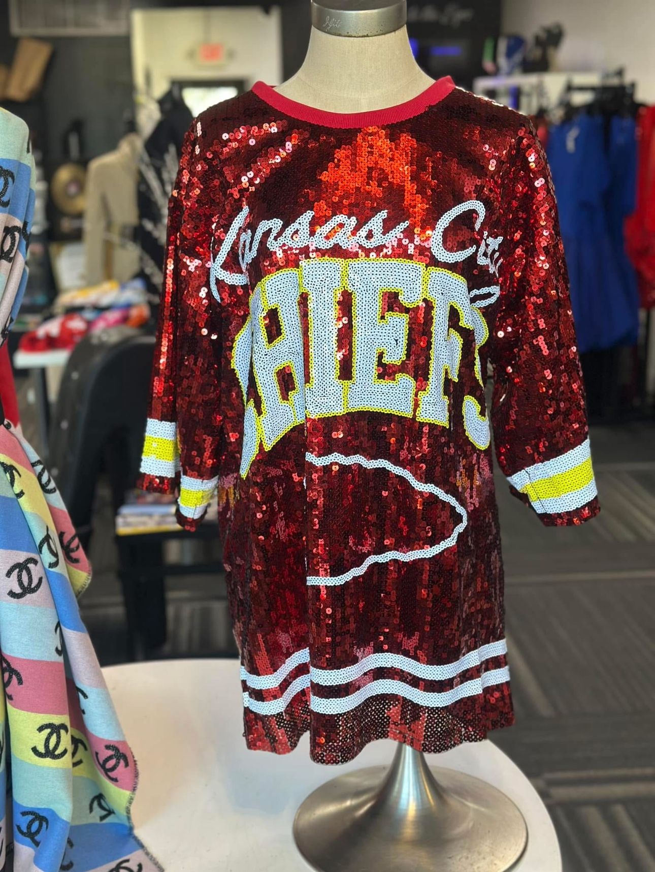 Kansas Cheifs Sequin Jersey 