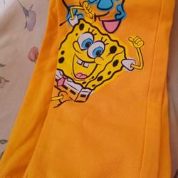 Brand New Junior Ladies Small Nickelodeon SpongeBob Joggers 