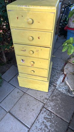 Small vintage wood cabinet