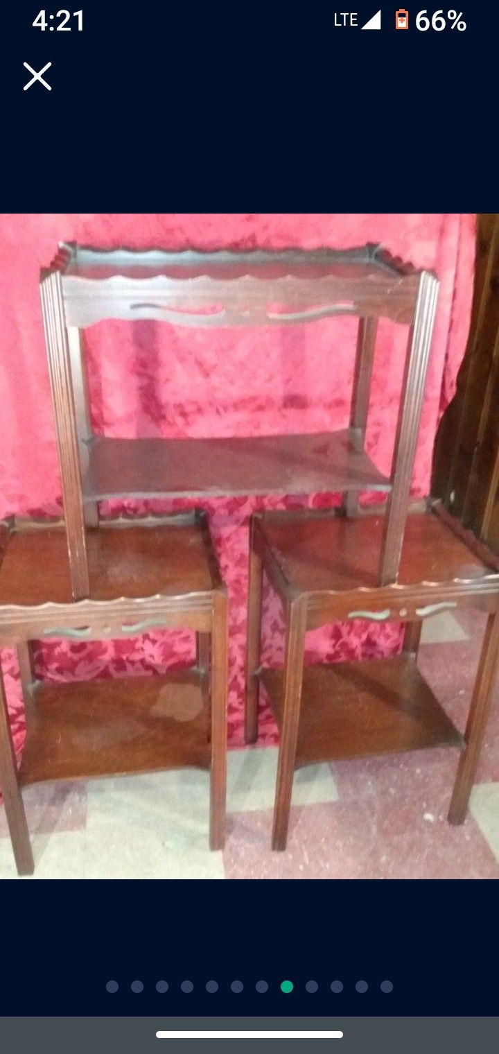 3 Antique Tables