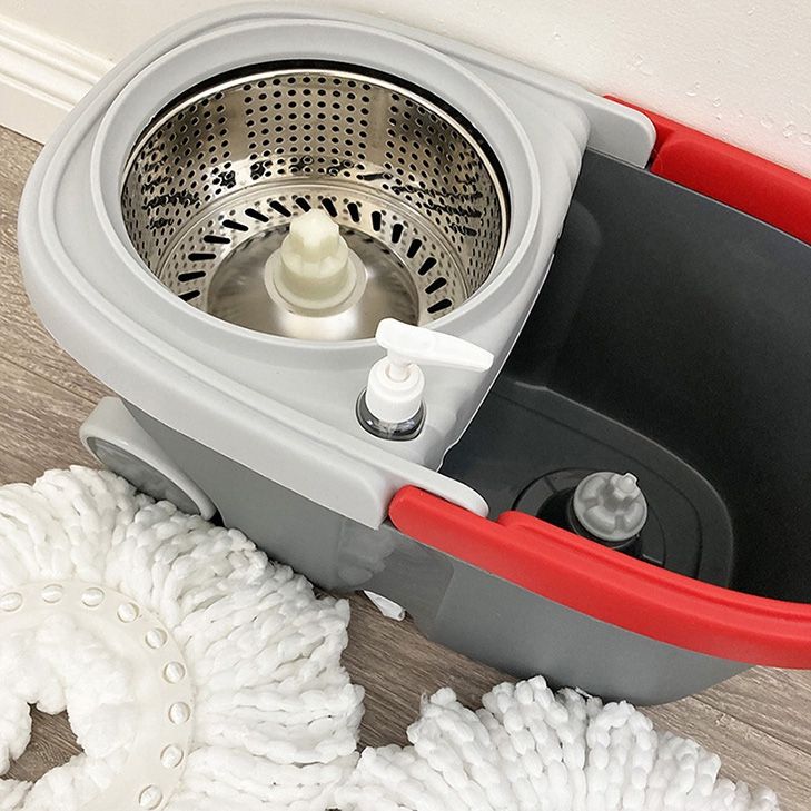 (Brand New) $25 Spin Mop Bucket Floor Cleaning System With Wheels Include 2 Microfiber Replacement Head