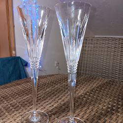 Wedgewood Duchess Crystal Toasting Flutes By Vera Wang
