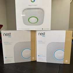 3 X Nest Protect - Smoke alarm & CO Detector