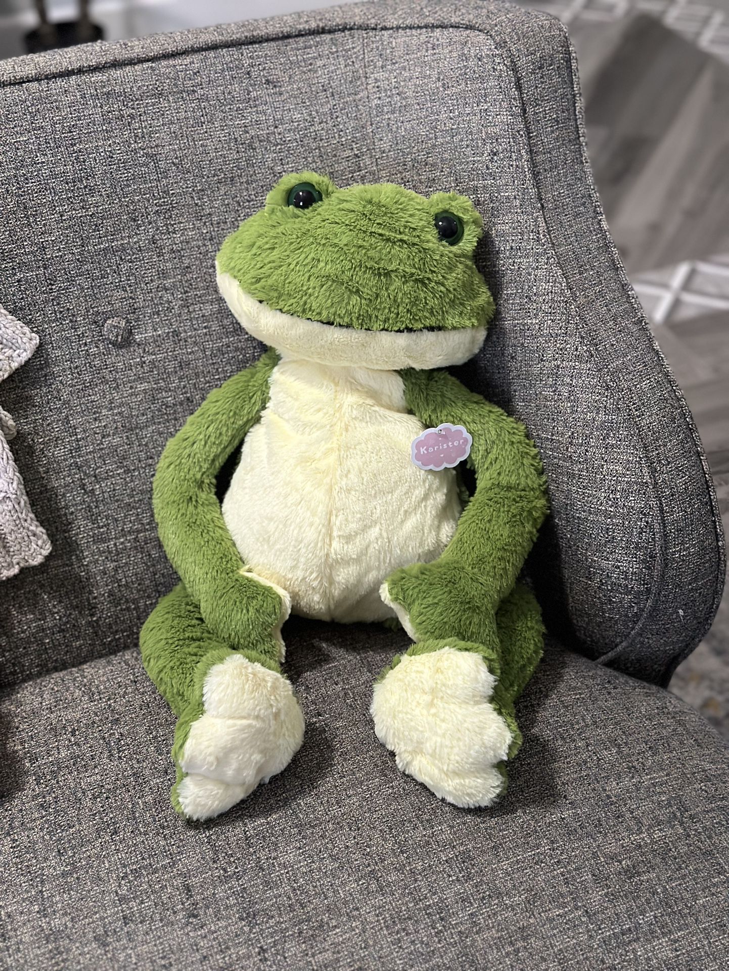 Large Frog Stuffed Animal- NEW with tags. 