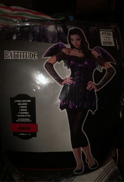 Battitude Halloween costume for girls size large juniors
