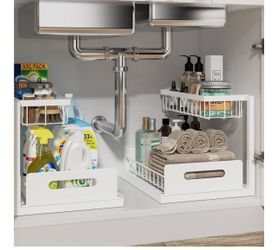 Under Sink Organizer, White