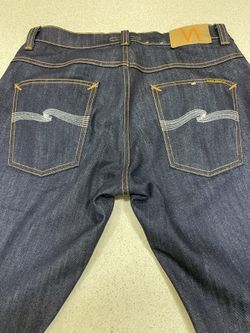 Nudiejeans Thin Finn Dry Ecru Embo 31X30