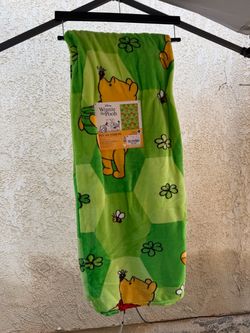 Winnie the Pooh green st Patrick’s day blanket