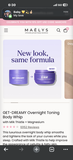 Marley’s toning cream