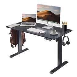 48" Black Electric Standing Desk 