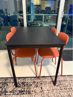 Sandsberg black IKEA dining table