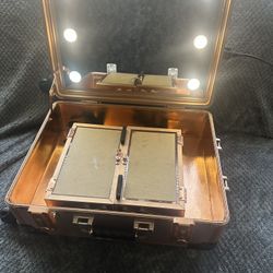 Makeup Train Case W/Bluetooth And Light! 