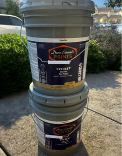 Interior Flat Paint - White - 10 gallons