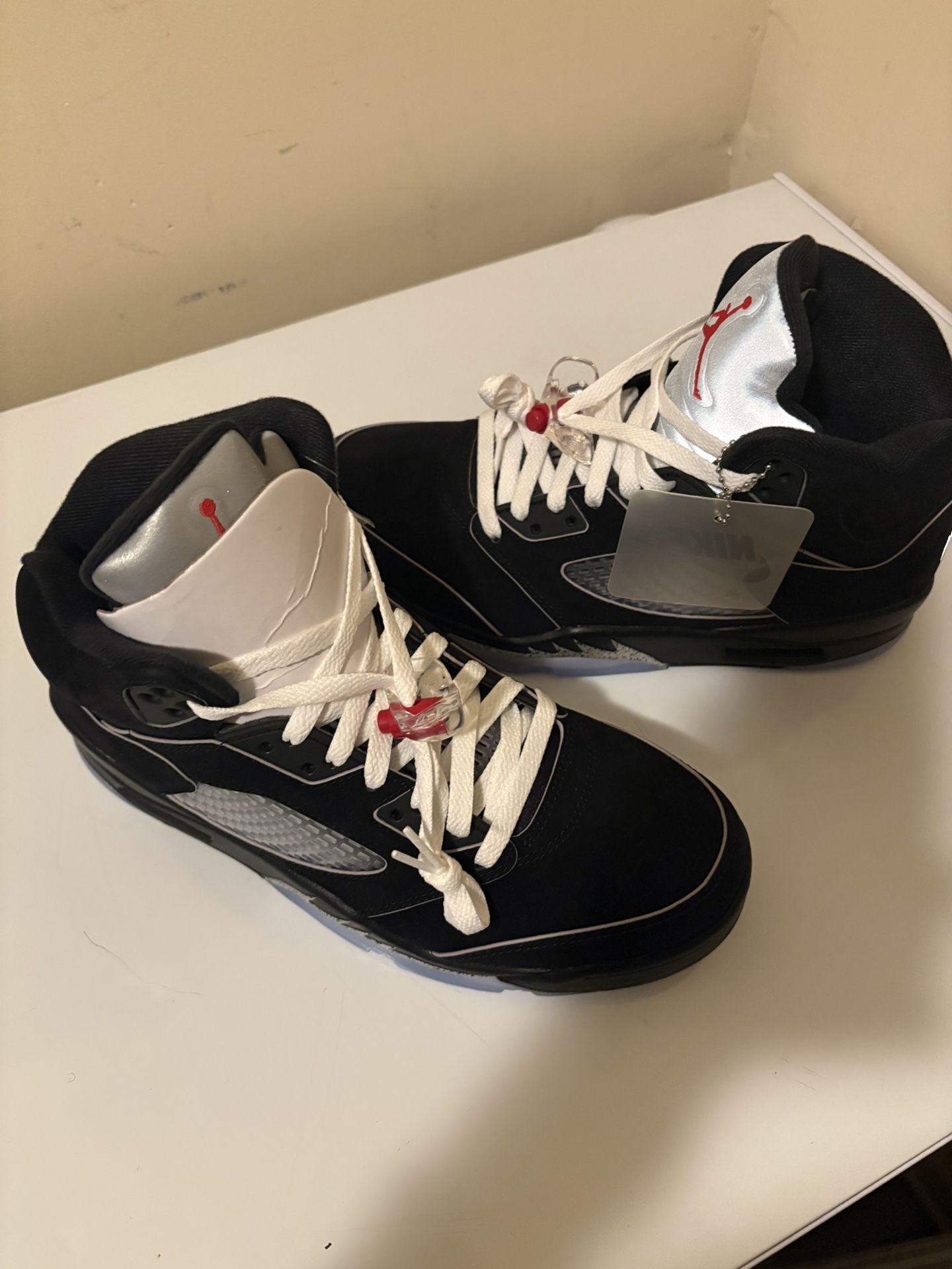 Air Jordan 5 Retro OG 'Black Metallic Reimagined Size 9.5