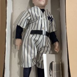  Vintage 1985 Effanbee Babe Ruth New York Yankees Doll w Box & Tag 