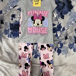 New Minnie Set Outfit Size 6x
