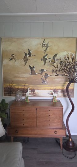 59x49 huge painting by Lee Reynolds mid-century excellent condition