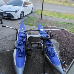 Pontoon Boat With Electric Minkota Motor