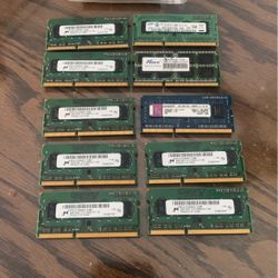 Laptop Memory 1-2 and 4 GB