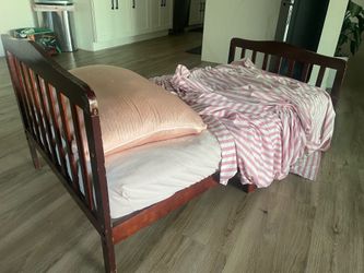 Toddler bed and mattress