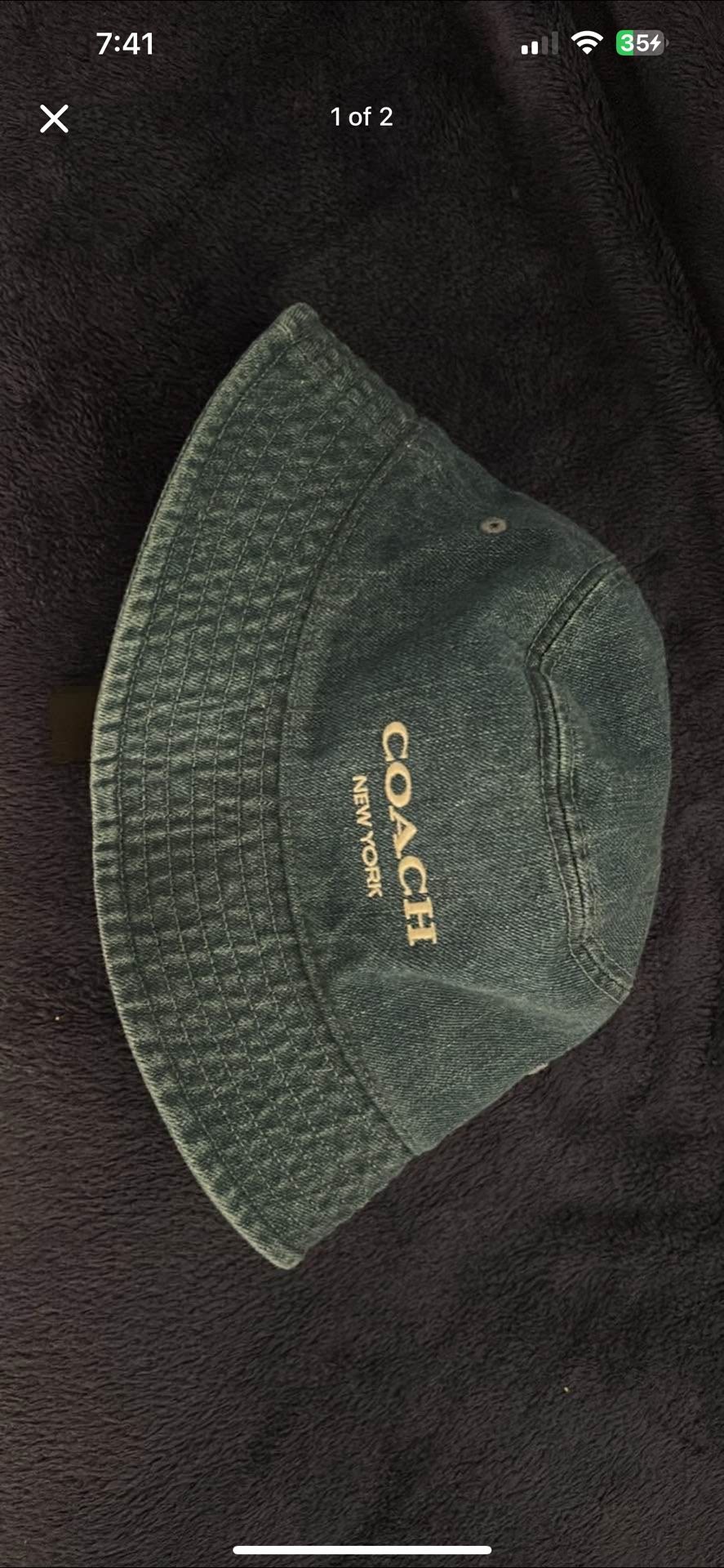 Coach denim hat
