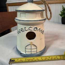 Lighthouse Decoration, Blue And White