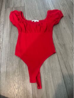 Womens red bodysuit (extra small)