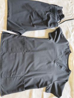 Gray Small Figs Scrubs