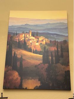 Large Oversized Tuscan Italian Landscape Canvas Wall Art – MUST GO TOMORROW