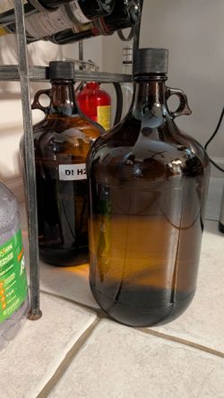 Amber 1 Glass gallon jug