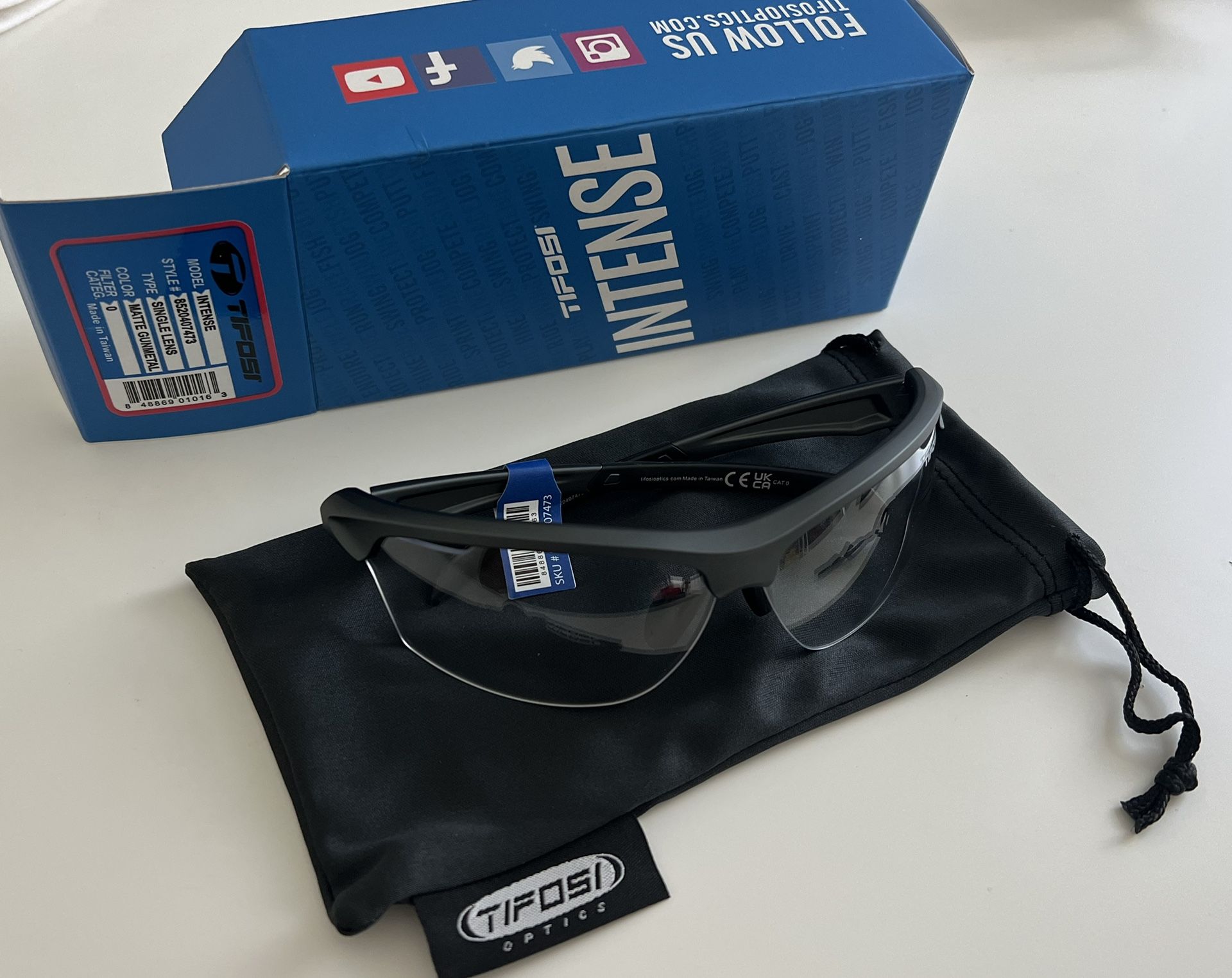 Tifosi Intense Pickleball and Tennis Glasses For Eye Protection Clear Lenses