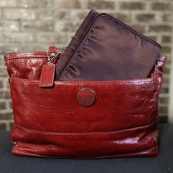 100% AUTHENTIC GENUINE Coach Signature Stitched Multifunction Tote or Diaper Bag