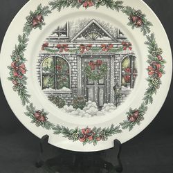 Royal Stafford "CHRISTMAS HOME" Chop/ Serving Plate 12.5" - HTF EUC . This Royal Stafford chop/serving plate is the perfect addition to your Christmas