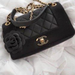 Authentic Chanel Flap Bag with gold Hardware 