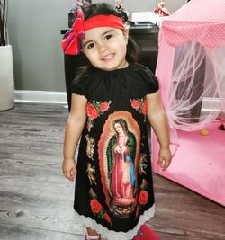 Virgin Mary dress, dress, shawl, scarf,vestido de la virgen de Guadalupe