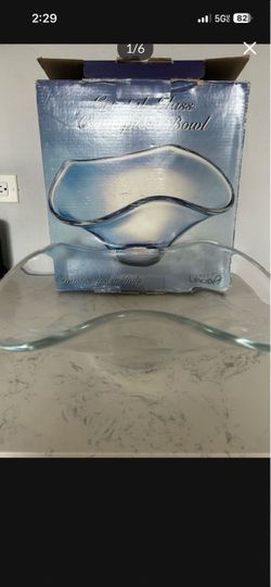 New Crystal Glass Center Piece Bowl
