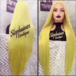 Human Hair Blended Lace Front Wig