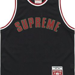 Supreme Mitchell & Ness Basketball Jersey Black (Large)