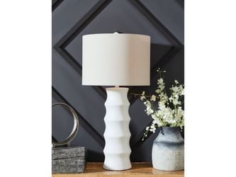 Veraleigh White Poly Table Lamp
