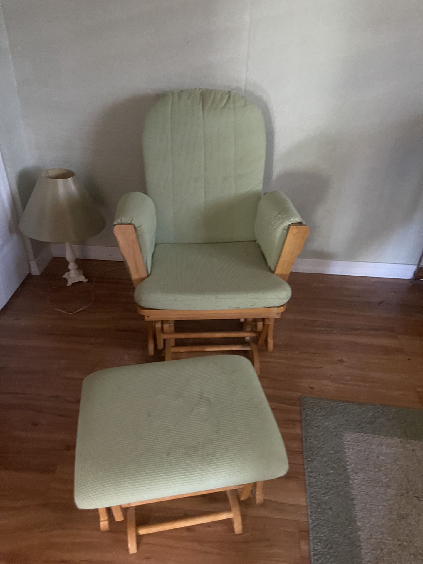 Nursing Glider Chair And Stool