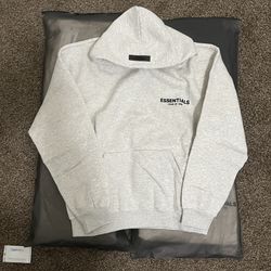 Light oat / light grey essential hoodie