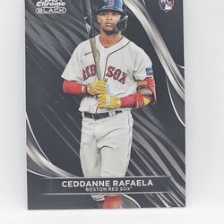 Ceddanne Rafaela Rookie Card Boston Red Sox 2024 Topps Chrome Black 