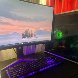 Gaming Set Up Pc/monitor 