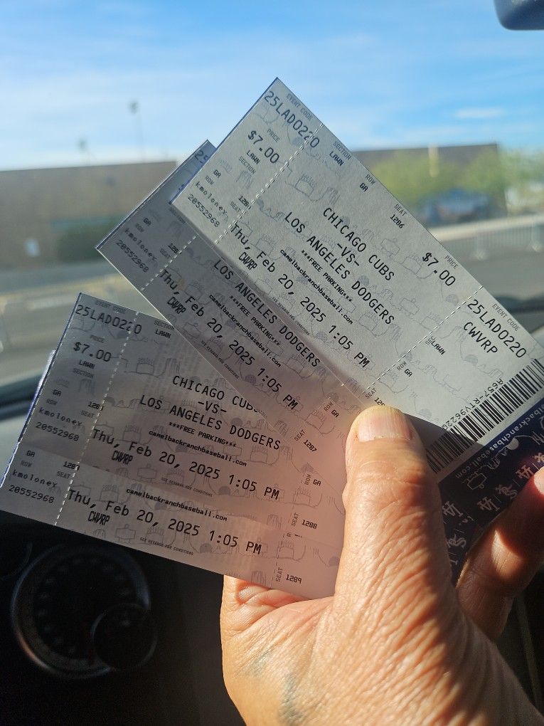 Dodgers Vs Cubs Spring Training Opener