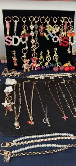 charm necklace bag chain accessories